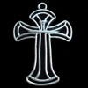 Pendant, Zinc Alloy Jewelry Findings, Lead-free, Cross, 26x37mm, Sold by Bag