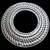 Donut, Zinc Alloy Jewelry Findings, Lead-free, Outside diameter:70mm Inside diameter:40.5mm, Sold by Bag
