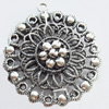Pendant, Zinc Alloy Jewelry Findings, Lead-free, 36x40mm, Sold by Bag