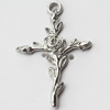 Pendant, Zinc Alloy Jewelry Findings, Lead-free, 24x35mm, Sold by Bag