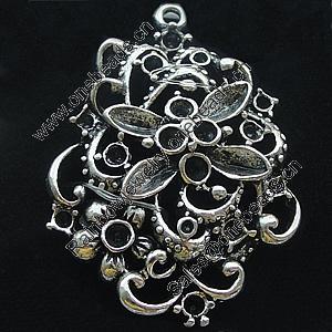 Pendant, Zinc Alloy Jewelry Findings, Lead-free, 26x36mm, Sold by Bag