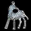 Pendant, Zinc Alloy Jewelry Findings, Lead-free, Horse 28x42mm, Sold by Bag