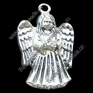 Pendant, Zinc Alloy Jewelry Findings, Lead-free, 21x45mm, Sold by Bag