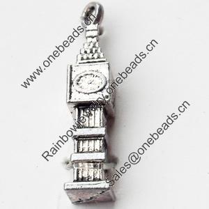 Pendant, Zinc Alloy Jewelry Findings, Lead-free, 5x27mm, Sold by Bag