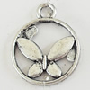 Pendant, Zinc Alloy Jewelry Findings, Lead-free, 18x22mm, Sold by Bag