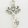 Pendant, Zinc Alloy Jewelry Findings, Lead-free, 18x33mm, Sold by Bag