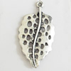 Pendant, Zinc Alloy Jewelry Findings, Lead-free, 17x32mm, Sold by Bag