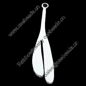 Pendant, Zinc Alloy Jewelry Findings, Lead-free, 15x65mm, Sold by Bag