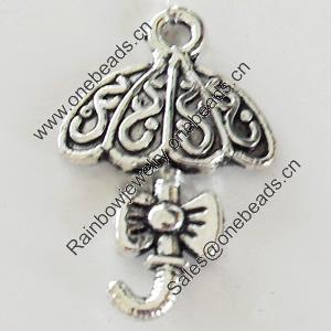 Pendant, Zinc Alloy Jewelry Findings, Lead-free, 13x20mm, Sold by Bag