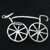 Pendant, Zinc Alloy Jewelry Findings, Lead-free, 50x31mm, Sold by Bag