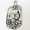 Pendant, Zinc Alloy Jewelry Findings, Lead-free, 21x40mm, Sold by Bag