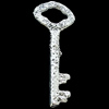 Pendant, Zinc Alloy Jewelry Findings, Lead-free, Key 20x48mm, Sold by Bag