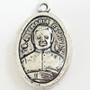 Pendant, Zinc Alloy Jewelry Findings, Lead-free, 17x26mm, Sold by Bag