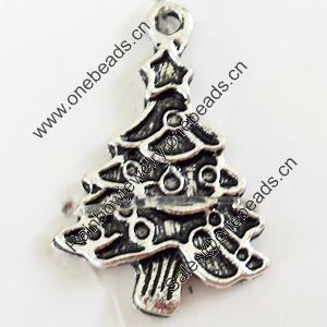 Pendant, Zinc Alloy Jewelry Findings, Lead-free, Tree, 16x24mm, Sold by Bag