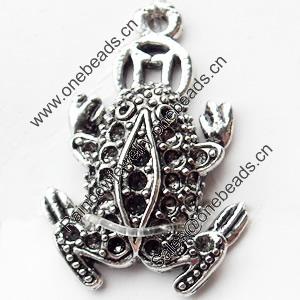 Pendant, Zinc Alloy Jewelry Findings, Lead-free, 21x30mm, Sold by Bag