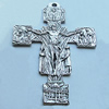 Pendant, Zinc Alloy Jewelry Findings, Lead-free, Cross 61x96mm, Sold by Bag