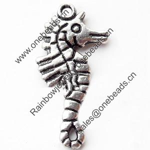 Pendant, Zinc Alloy Jewelry Findings, Lead-free, 15x33mm, Sold by Bag