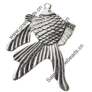 Pendant, Zinc Alloy Jewelry Findings, Lead-free, 38x48mm, Sold by Bag