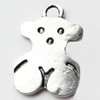 Pendant, Zinc Alloy Jewelry Findings, Lead-free, Bear, 16x24mm, Sold by Bag