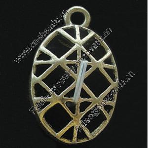 Pendant, Zinc Alloy Jewelry Findings, Lead-free, 17x27mm, Sold by Bag