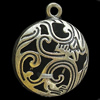 Pendant, Zinc Alloy Jewelry Findings, Lead-free, 20x25mm, Sold by Bag