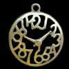 Pendant, Zinc Alloy Jewelry Findings, Lead-free, 24x27mm, Sold by Bag