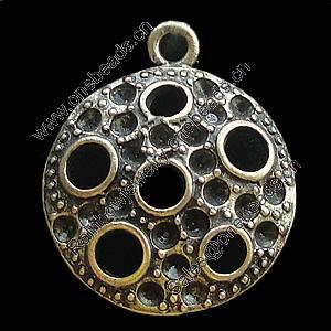 Pendant, Zinc Alloy Jewelry Findings, Lead-free, 20x24mm, Sold by Bag