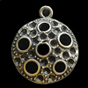 Pendant, Zinc Alloy Jewelry Findings, Lead-free, 20x24mm, Sold by Bag