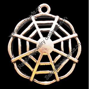 Pendant, Zinc Alloy Jewelry Findings, Lead-free, 23x27mm, Sold by Bag