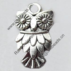 Pendant, Zinc Alloy Jewelry Findings, Lead-free, 10x20mm, Sold by Bag