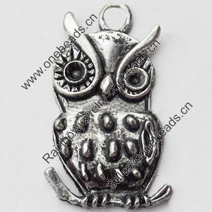 Pendant, Zinc Alloy Jewelry Findings, Lead-free, 18x37mm, Sold by Bag
