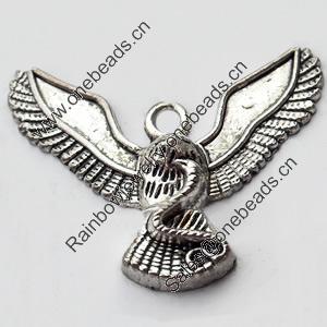 Pendant, Zinc Alloy Jewelry Findings, Lead-free, 39x32mm, Sold by Bag