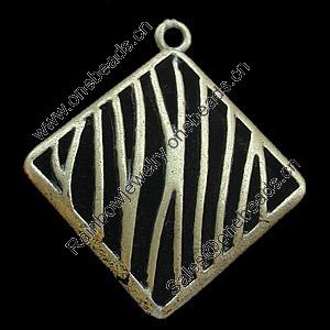 Pendant, Zinc Alloy Jewelry Findings, Lead-free, 29x32mm, Sold by Bag