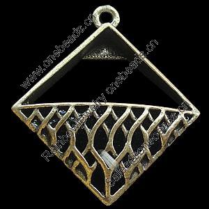 Pendant, Zinc Alloy Jewelry Findings, Lead-free, 30x33mm, Sold by Bag