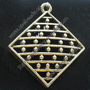 Pendant, Zinc Alloy Jewelry Findings, Lead-free, 30x33mm, Sold by Bag