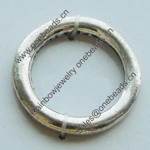 Donut, Zinc Alloy Jewelry Findings, Lead-free, 26mm, Sold by Bag