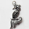 Pendant, Zinc Alloy Jewelry Findings, Lead-free, 13x30mm, Sold by Bag