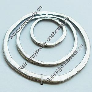 Pendant, Zinc Alloy Jewelry Findings, Lead-free, 52x50mm, Sold by Bag