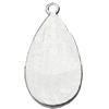 Pendant, Zinc Alloy Jewelry Findings, Lead-free, Teardrop, 16x31mm, Sold by Bag