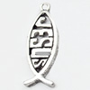 Pendant, Zinc Alloy Jewelry Findings, Lead-free, 10x25mm, Sold by Bag