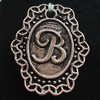 Pendant, Zinc Alloy Jewelry Findings, Lead-free, 23x27mm, Sold by Bag
