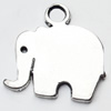 Pendant, Zinc Alloy Jewelry Findings, Lead-free, elephant, 25x26mm, Sold by Bag