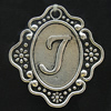 Pendant, Zinc Alloy Jewelry Findings, Lead-free, 25x27mm, Sold by Bag