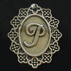 Pendant, Zinc Alloy Jewelry Findings, Lead-free, 23x28mm, Sold by Bag