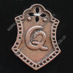 Pendant, Zinc Alloy Jewelry Findings, Lead-free, 20x28mm, Sold by Bag