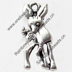 Pendant, Zinc Alloy Jewelry Findings, Lead-free, 8x19mm, Sold by Bag