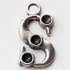 Pendant, Zinc Alloy Jewelry Findings, Lead-free, 13x24mm, Sold by Bag