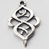 Pendant, Zinc Alloy Jewelry Findings, Lead-free, 18x28mm, Sold by Bag