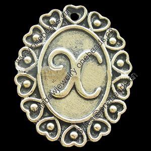 Pendant, Zinc Alloy Jewelry Findings, Lead-free, 22x27mm, Sold by Bag