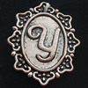 Pendant, Zinc Alloy Jewelry Findings, Lead-free, 22x27mm, Sold by Bag